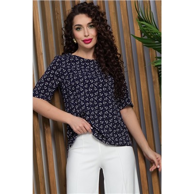 Блуза Джоан (синяя) Б13082-16М