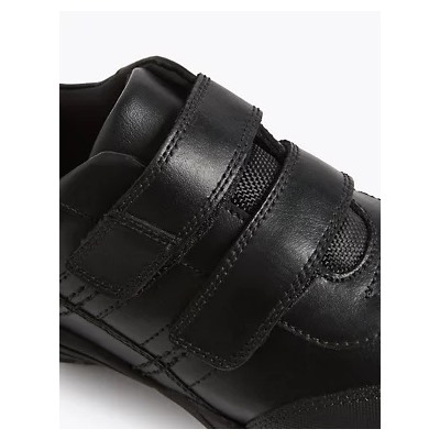 Kids’ Leather Toe Bumper School Shoes (13 Small - 10 Large)