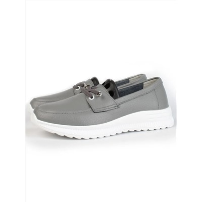 03-ZL-8861-1 DK. GRAY Полуботинки женские (натуральная кожа)