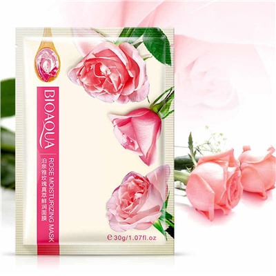 Маска для лица тканевая Bioaqua Rose Moisturizing Mask с экстрактом розы 30 g