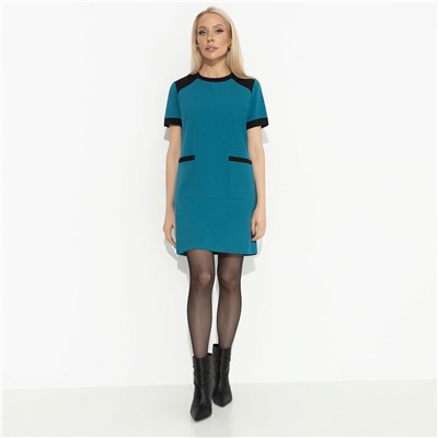 Платье с накладными карманами, За день до отпуска (green)