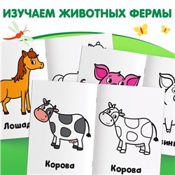 Раскраска "Животные фермы", 16 стр.
