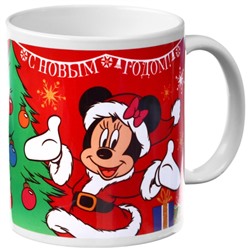 Кружка керамическая новогодняя «С Новым годом!», 320 мл, Микки Маус