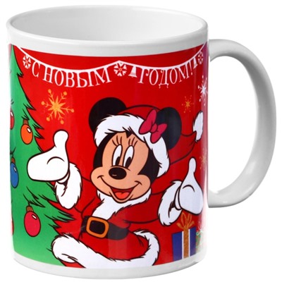 Кружка керамическая новогодняя «С Новым годом!», 320 мл, Микки Маус