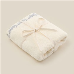 Полотенце махровое SL HOME: Floral "Айвори" 30х60 см, 100% хлопок, 550 г/м2