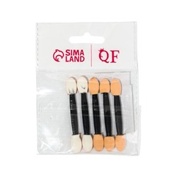 УЦЕНКА Набор аппликаторов для теней, двусторонние, 5 шт., 5 (±1) см, чёрный