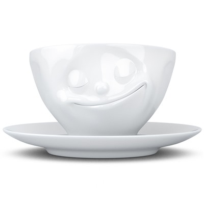 Чайная пара Happy, 200 мл, белая