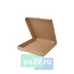 Коробка для пиццы, картонная, 300*300*40мм, профиль, цвет бурый/бурый