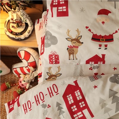Постельное бельё Этель 1,5 сп "Christmas day", 143х215 см, 150х214 см, 50х70 см -1 шт, 100 % хлопок, бязь