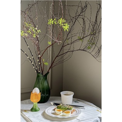 Ваза Petal зеленого цвета из коллекции Blossom, 22 см