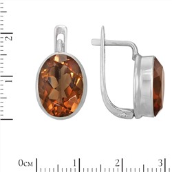 Серьги 'Гретта' с султанитом ИАСК31110Х14СТ0N1
