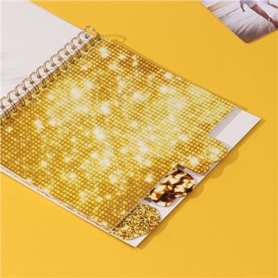 Фотоальбом на спирали 20 листов «Моё zoloto», объёмный элемент и 4 вкладки, 24×24 см