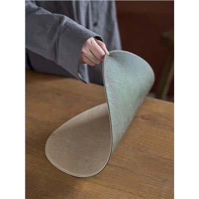 Салфетка сервировочная Drop, 33х41 см, зеленая/бежевая