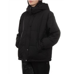 S24-268 BLACK Куртка демисезонная женская (100 гр. холлофайбер)
