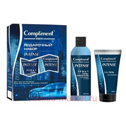 Compliment Подарочный набор Intense (Гель-шампунь для волос 2в1 250мл+Гель для умывания 150мл)№1930