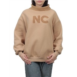 2510 BEIGE Толстовка женская (85% хлопок, 10% полиэстер, 5% спандекс)
