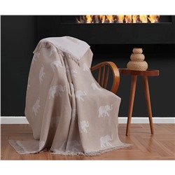Накидка на Диван 170x220 см. 100% Хлопок Keten Fil Bej