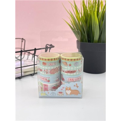 Набор декоративного скотча 10 шт. "Food stories", dog, шоу-бокс 8 шт.