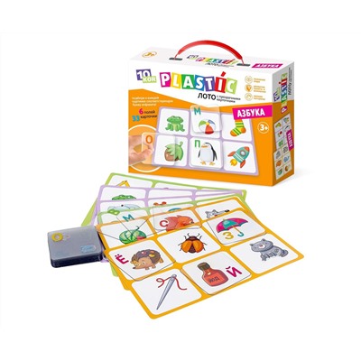 Игра настольная Лото Десятое королевство "Азбука", картонная коробка