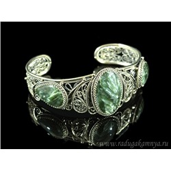 Браслет серафинит, 21 см.