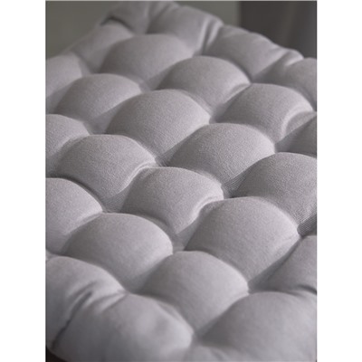 Подушка на стул из хлопка серого цвета из коллекции Essential, 35х35 см