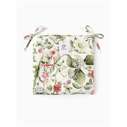 Сидушка на стул Этель Organic home, 42×42×7 см, репс 210 г/м², 100% хлопок
