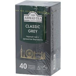 AHMAD TEA. Classic Taste. Earl Grey 80 гр. карт.пачка, 40 пак.