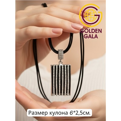 Кулон на кожаном шнурке "Женская грация" Арт КШ2130/11