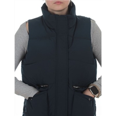 793 DK. BLUE Жилет зимний утепленный женский (150 гр. холлофайбер)