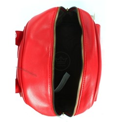 Рюкзак жен искусственная кожа DJ-6908-3-RED,  1отд,  2внут+2внеш/ карм,  красный 252239