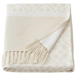 Плед кремовый, GOKVALLA Throw Off-white, произв. IKEA