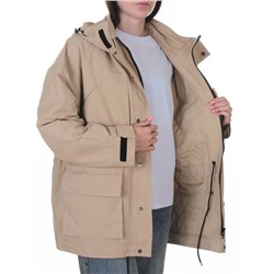 3106 BEIGE Куртка демисезонная женская (100 гр. холлофайбер)