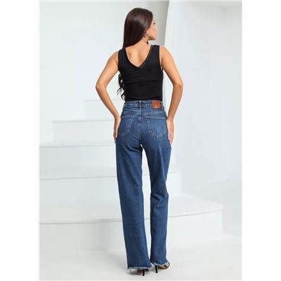 Джинсы прямые высокая посадка CRACPOT