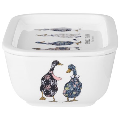 БЛЮДО С КРЫШКОЙ LEFARD "FAMILY FARM" ПРЯМОУГ. 16,5*11,5*6 СМ 490 МЛ (КОР=24ШТ.)