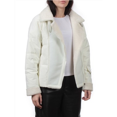 S24-163 MILK Куртка демисезонная женская (100 гр. холлофайбер)