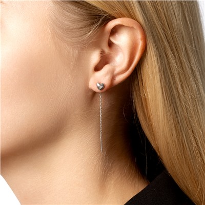 Серьги родированные серебро 925*