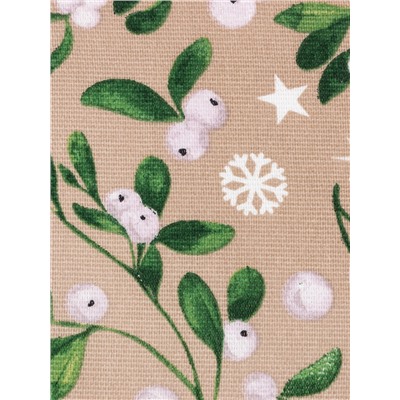 Полотенце новогоднее Доляна Frosty berries 35х60 см, 100% хл, рогожка 164 г/м2