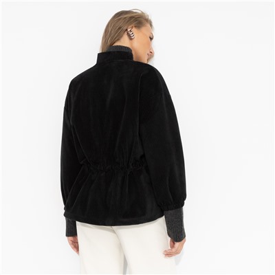 Бомбер мягкий на кулиске, Хочу-надо-беру (чёрный)