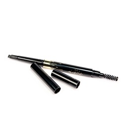 Карандаш для глаз Kylie Waterproof Eyebrow Pencil 2 in 1 (черный)