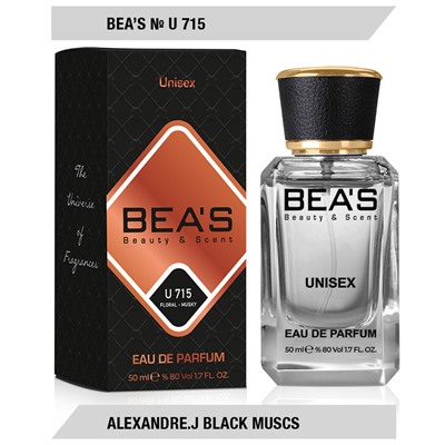 Beas U715 Alexandre J Black Muscs edp 50 ml, Парфюм унисекс Beas U715 создан по мотивам аромата Alexandre J Black Muscs