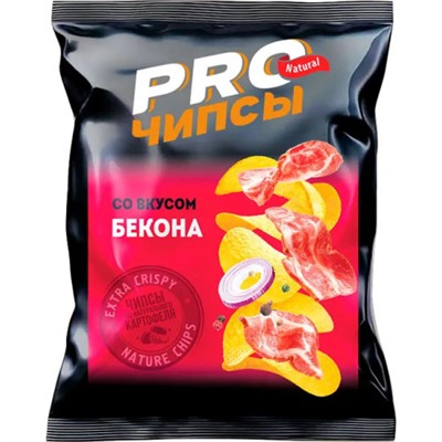 Чипсы PRO-Чипсы со вкусом бекона 150 г/КДВ