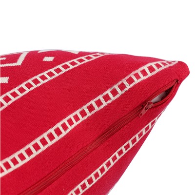 Подушка вязаная с новогодним рисунком Frostwork из коллекции New Year Essential, 40x60 см