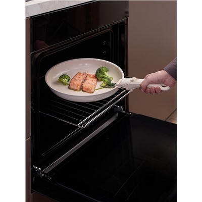 Набор посуды для приготовления со съемной ручкой Smart Ceramic, 7 предметов, цвета топленого молока