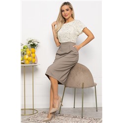 Платье Юстина (бежевое) П13663-16М