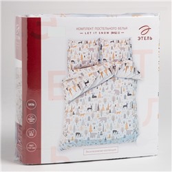 Постельное бельё "Этель" 1.5 сп Let it snow (вид 1) 143х215 см, 150х214 см, 70х70 см - 2 штуки