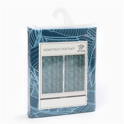 Комплект штор "Этель" Date palme 145*260 см-2 шт, 100% п/э, 140 г/м2