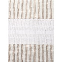 Комплект штор для кухни Этель Straightforward, 140×180 см-2 шт., подхваты 2 шт., лен 100%