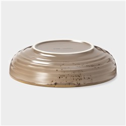 Тарелка глубокая Magistro «Церера», 1.1 л, d=22 см, фарфор, коричневая