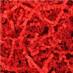 Наполнитель бумажный для подарков, красный - коралловый,100 г