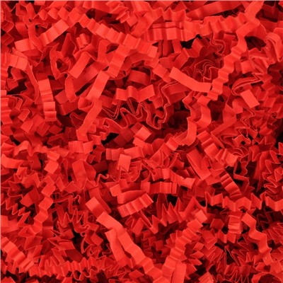 Наполнитель бумажный для подарков, красный - коралловый,100 г